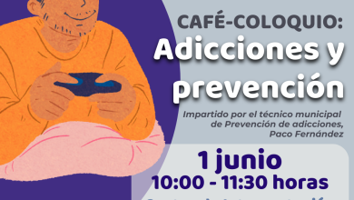 Photo of Adra celebra el 1 de junio el café-coloquio ‘Adicciones y prevención’ de la Escuela de Familia