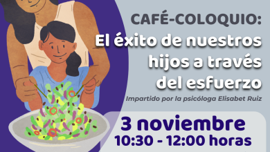 Photo of La Escuela de Familia presenta el 3 de noviembre el café-coloquio ‘El éxito de nuestros hijos a través del esfuerzo’