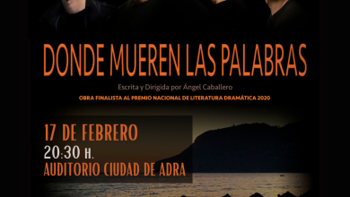 Photo of El Auditorio Ciudad de Adra acoge el 17 de febrero la obra de teatro ‘Donde mueren las palabras’