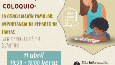 Photo of La Escuela de Familia de Adra acoge el 11 de abril ‘La conciliación familiar: importancia del reparto de tareas’
