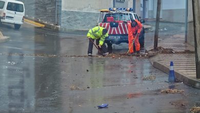 Photo of Adra atiende una veintena de incidencias por las fuertes lluvias y mantiene activados los servicios municipales